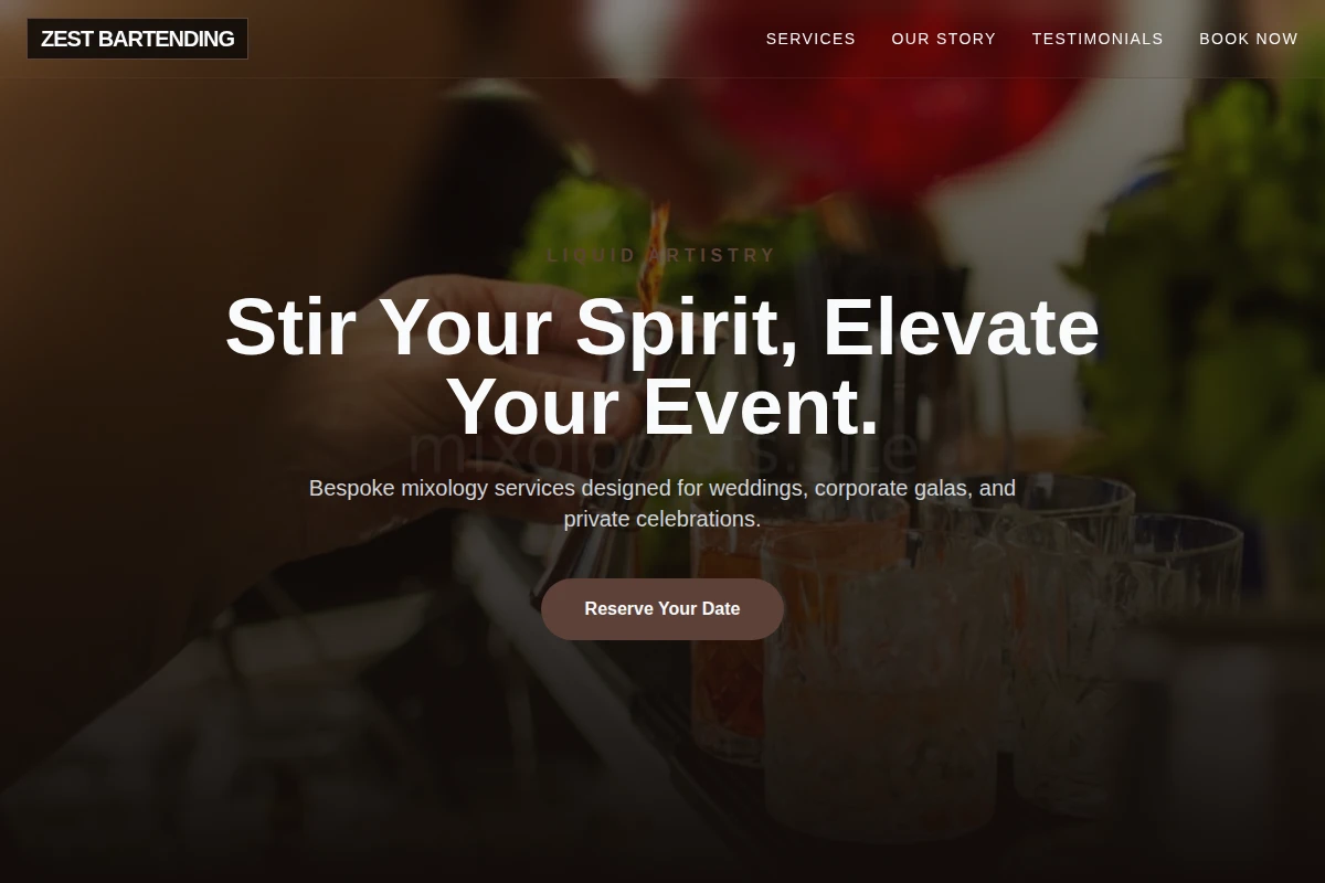 Zest Bartending
