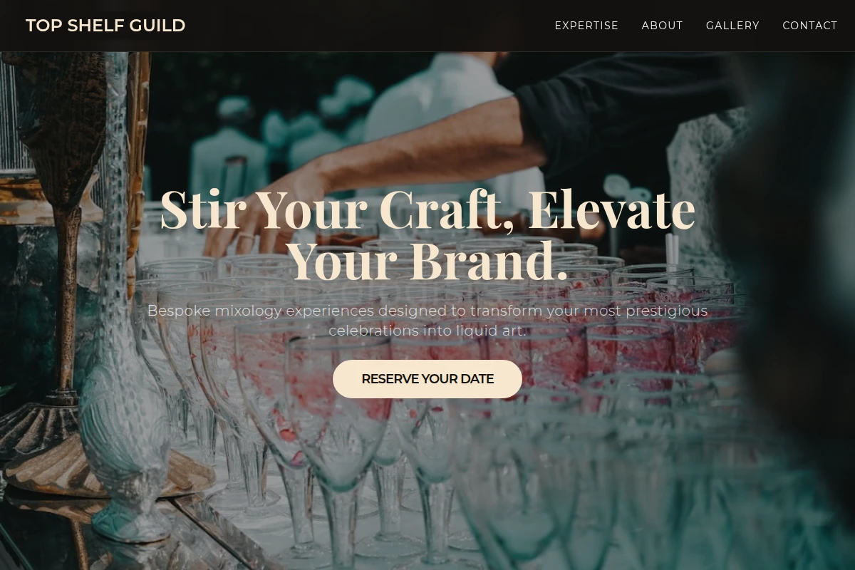 Menu Bartending